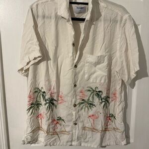 Old Navy Mens Tropical Flamingo Shirt